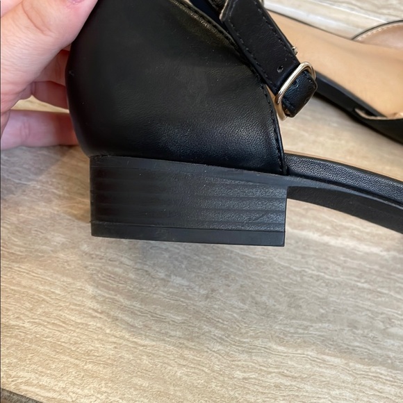 LANE BRYANT UEC Women’s Size 9W Elegant Black Ankle Strap Flats Buckle - Picture 10 of 10